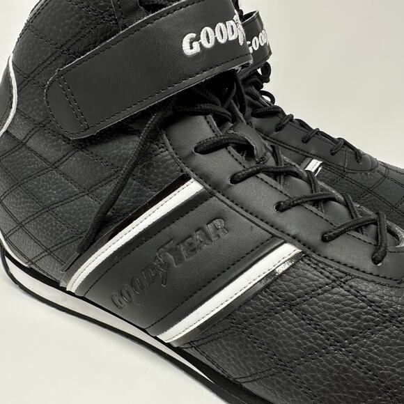 Goodyear Clutch Men\'s Size 13 Black White Mid Top Driving Racing Shoes GY206483 main image 11